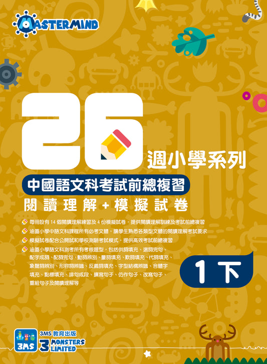 中國語文科考試前總複習 - 閱讀理解+模擬試卷 一下