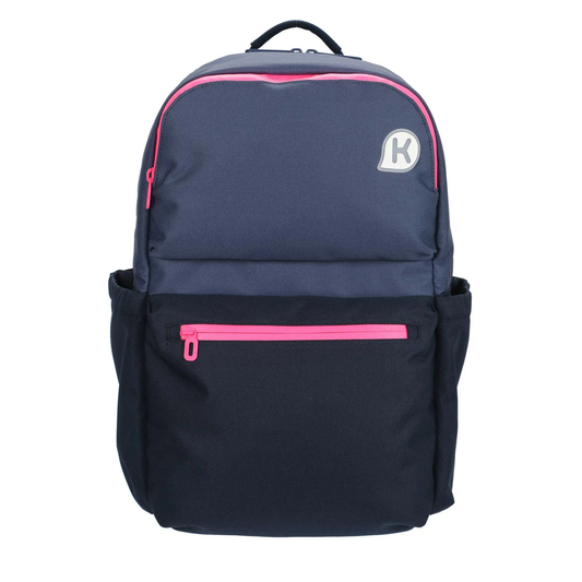 GRAFTON 2 系列小學生專用人體工學超輕護脊書包 - 炭灰/ 螢光粉紅