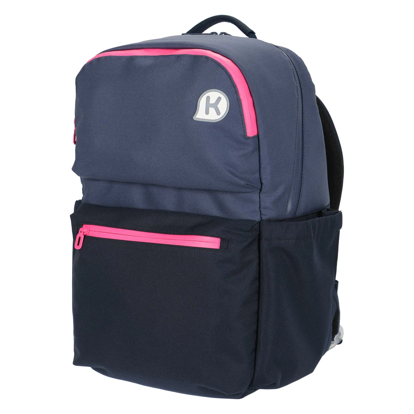 GRAFTON 2 系列小學生專用人體工學超輕護脊書包 - 炭灰/ 螢光粉紅