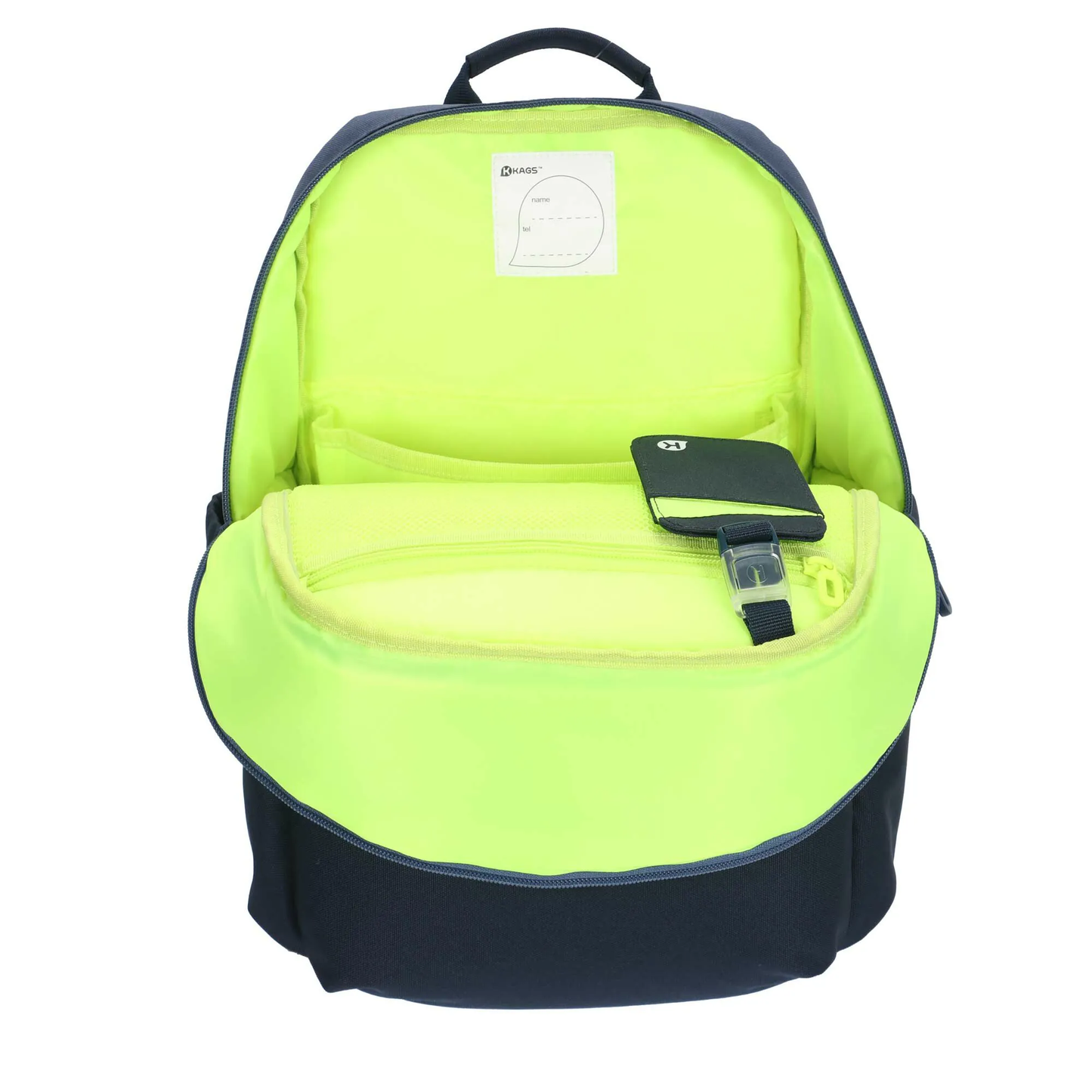 GRAFTON 2 系列小學生專用人體工學超輕護脊書包 - 炭灰/ 螢光粉綠