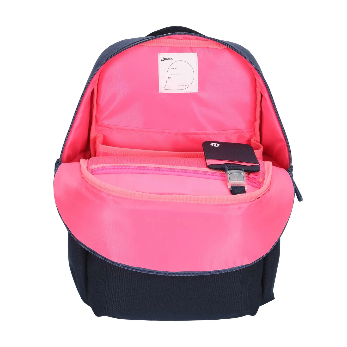 GRAFTON 2 系列小學生專用人體工學超輕護脊書包 - 炭灰/ 螢光粉紅