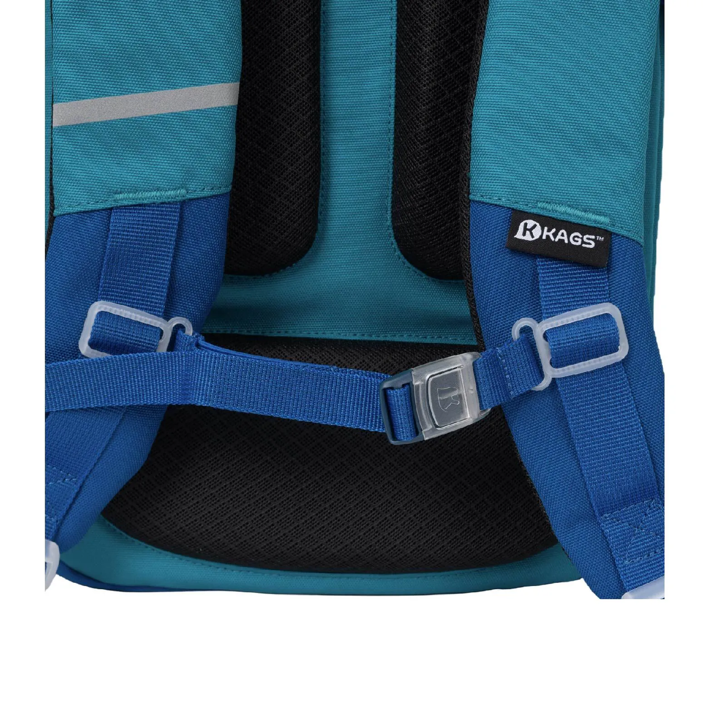 DUSTIN 系列小學生專用人體工學超輕護脊書包 - 綠藍色