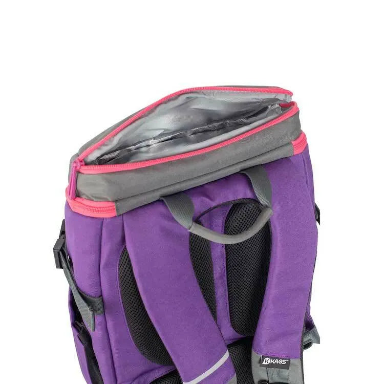 DUSTIN 系列小學生專用人體工學超輕護脊書包 - 紫色