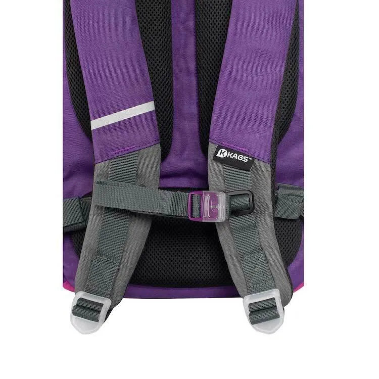 DUSTIN 系列小學生專用人體工學超輕護脊書包 - 紫色