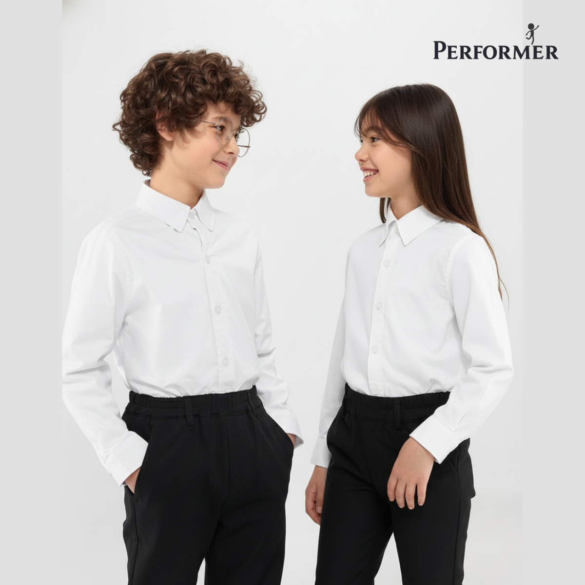 長袖白恤衫 (無袋) - Performer | 校服 | 表演服