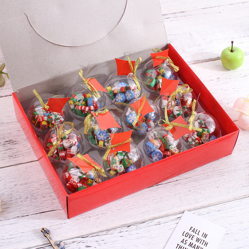 聖誕擦膠水晶球