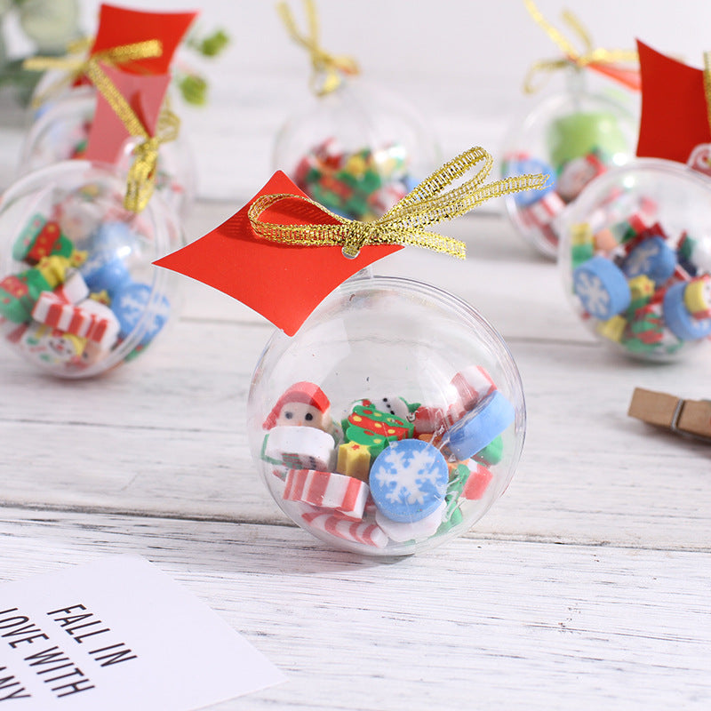 聖誕擦膠水晶球