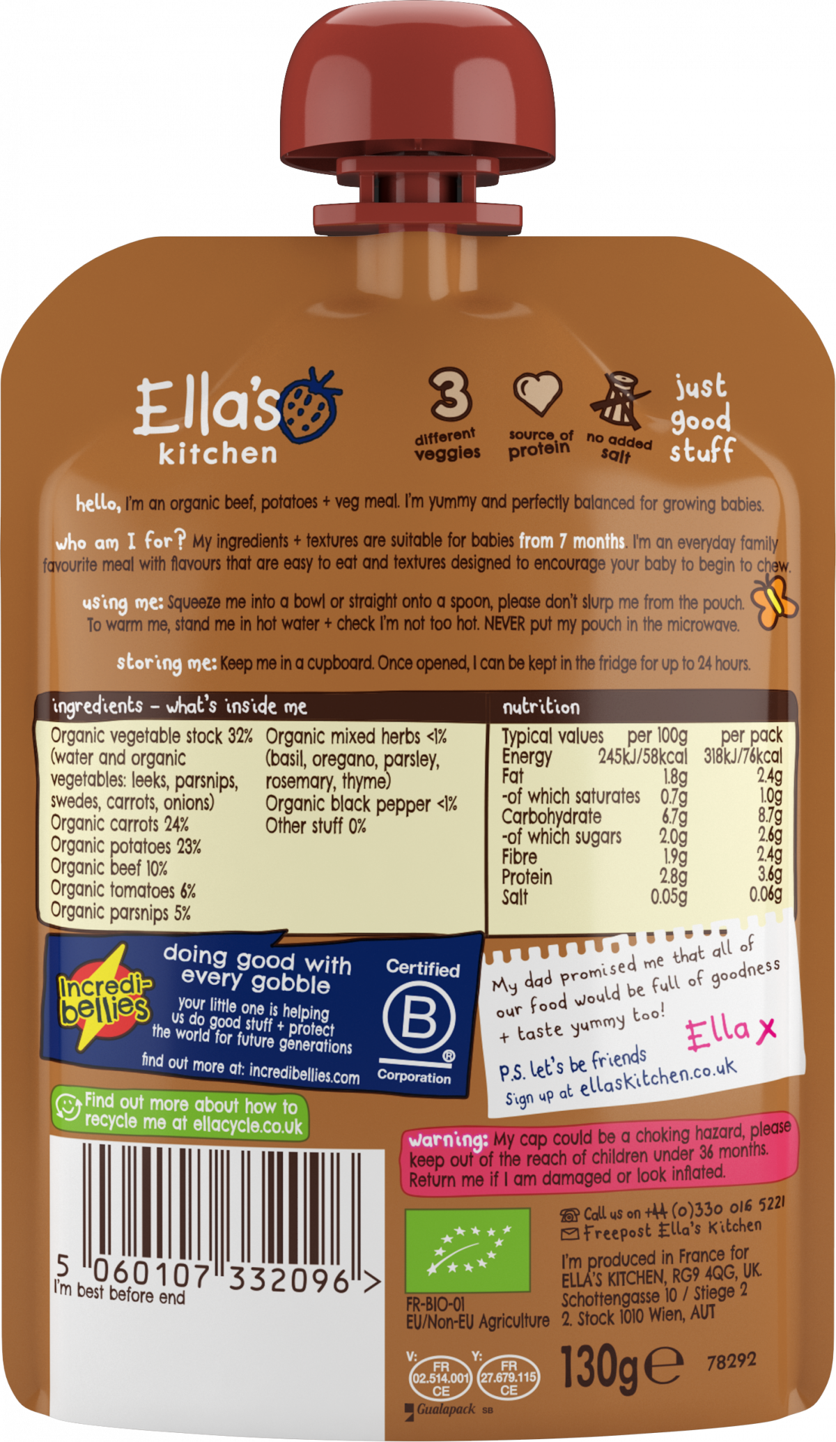 Ella's Kitchen - 有機薯仔燉牛肉