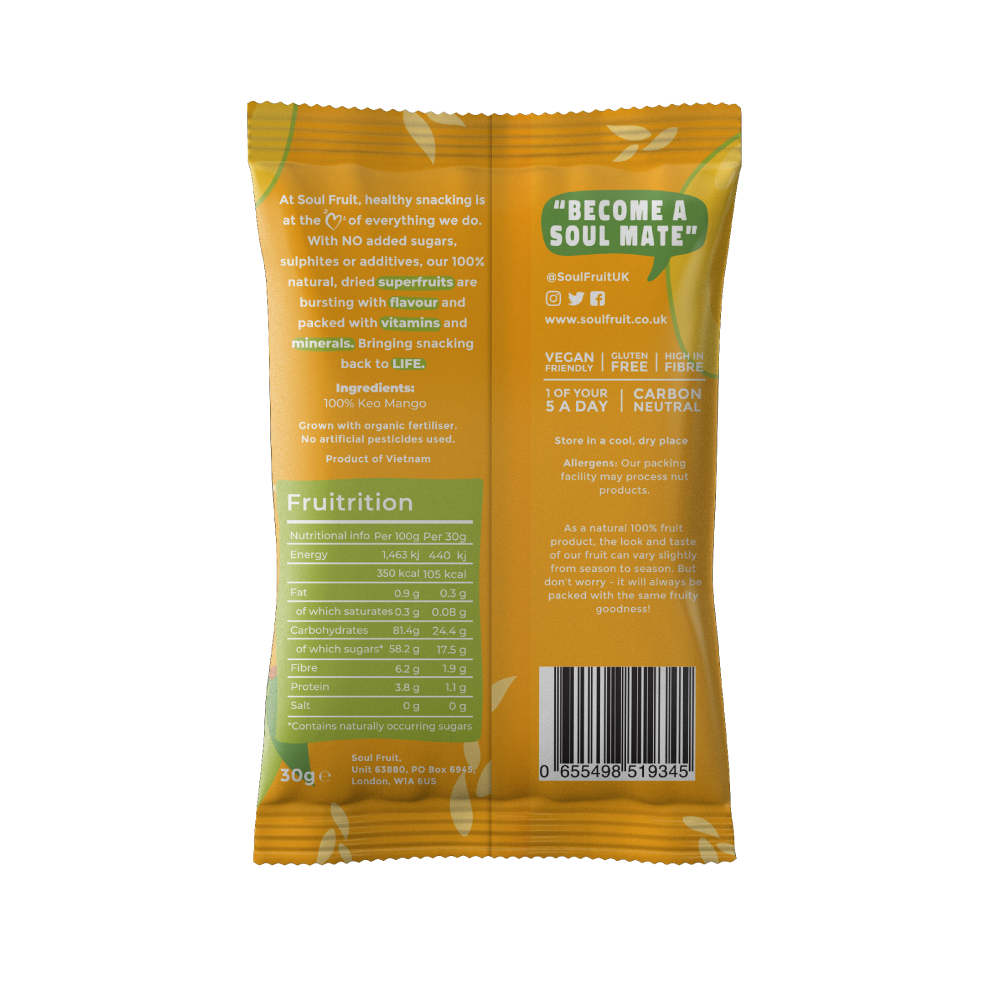 Soul Fruit - 純天然芒果乾軟片